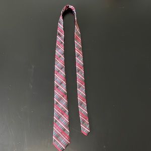J Ferrar Men’s Red, White, and Black Necktie